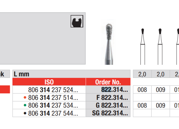 E822-314-012 FRESA DIAMANTADA FG 1UD.