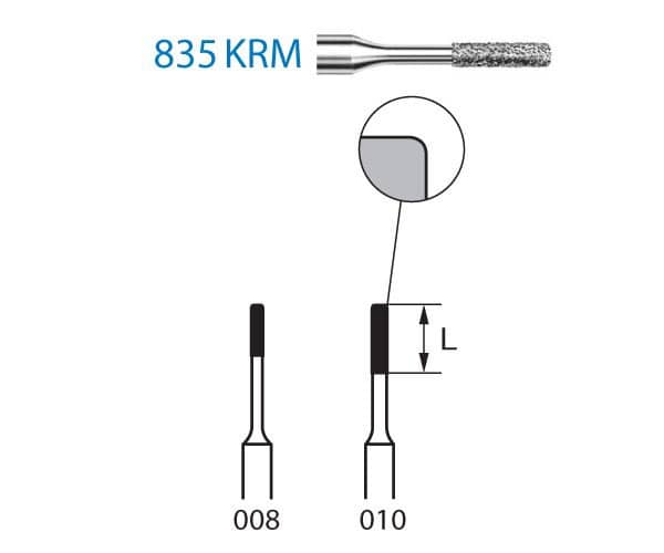 835KRM.314.010 KOMET DIAMANTE CLINICA 5 UD