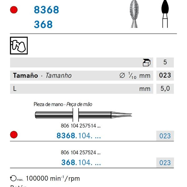 8368.104.023 KOMET DIAMANTE LAB 5 UD