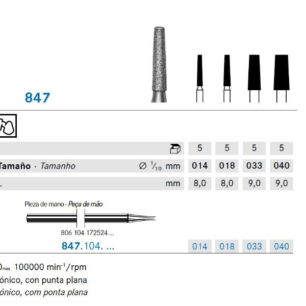 847.104.014 KOMET DIAMANTE LAB 5 UD