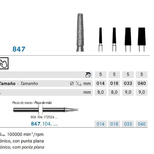 [KO3764] 847.104.014 KOMET DIAMANTE LAB 5 UD