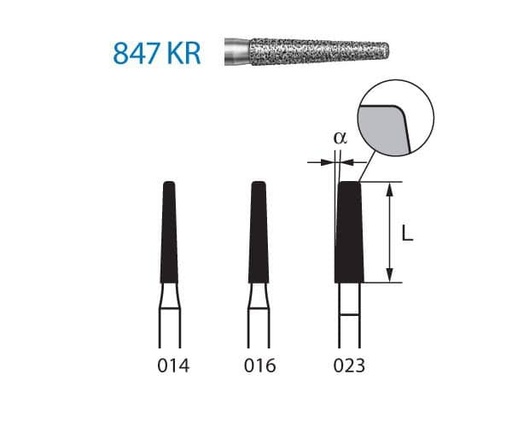 [KO3773] 847KR.314.023 KOMET DIAMANTE CLINICA 5 UD