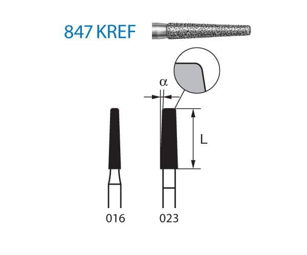 847KREF.314.023 KOMET DIAMANTE CLINICA 5 UD