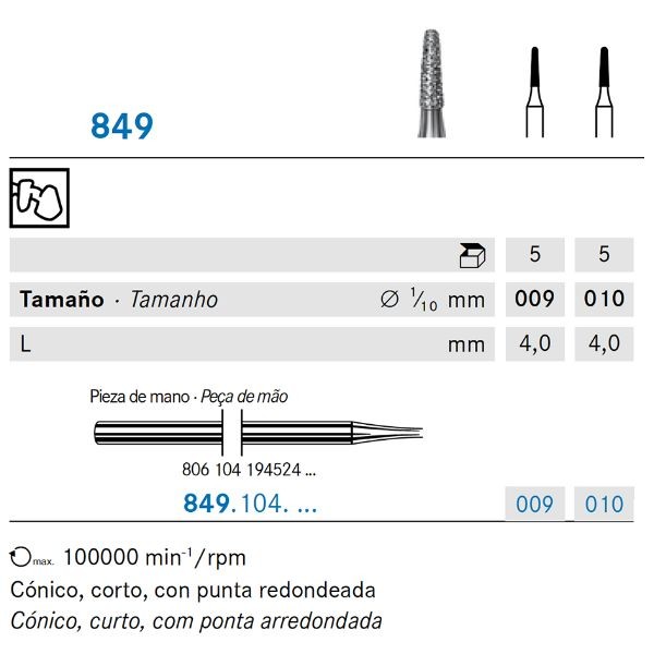 849.104.009 KOMET DIAMANTE LAB 5 UD
