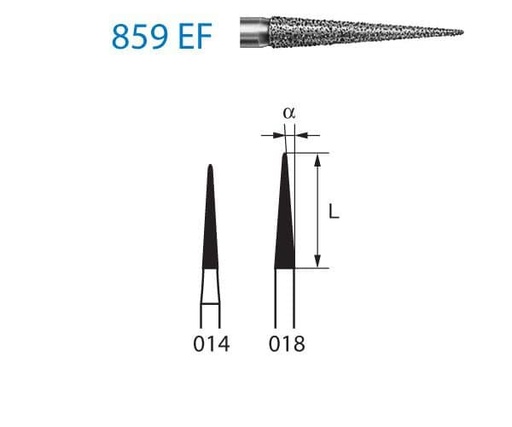 [KO3836] 859EF.314.018 KOMET DIAMANTE CLINICA 5 UD