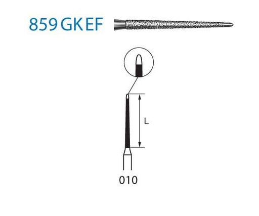 [KO3837] 859GKEF.314.010 KOMET DIAMANTE CLINICA 5 UD