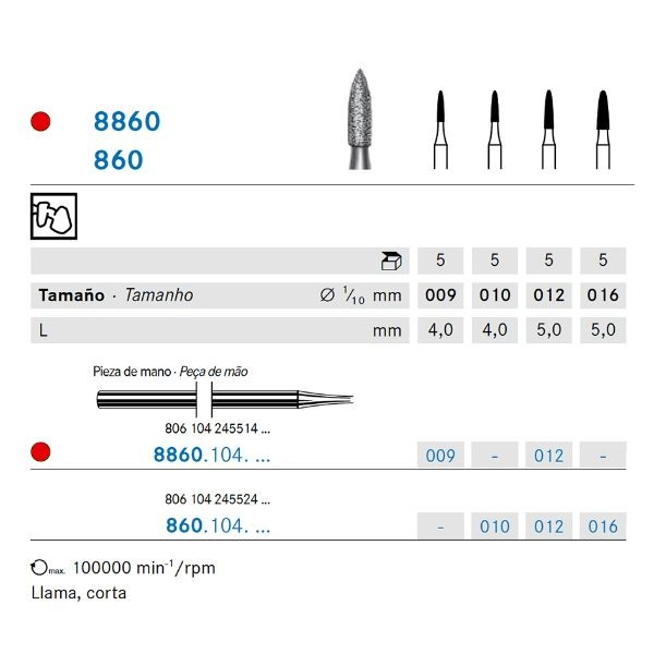 860.104.010 KOMET DIAMANTE LAB 5 UD