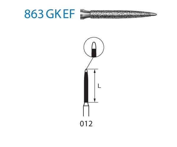 863GKEF.314.012 KOMET DIAMANTE CLINICA 5 UD