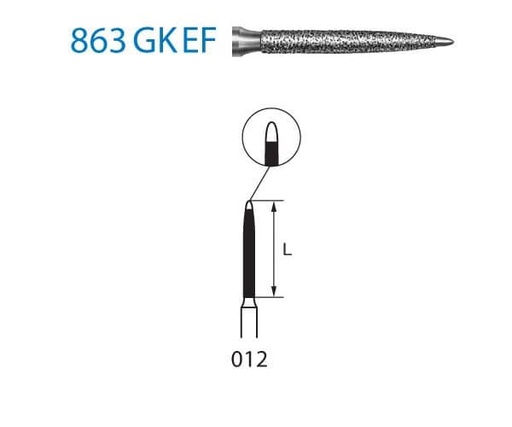 [KO3872] 863GKEF.314.012 KOMET DIAMANTE CLINICA 5 UD