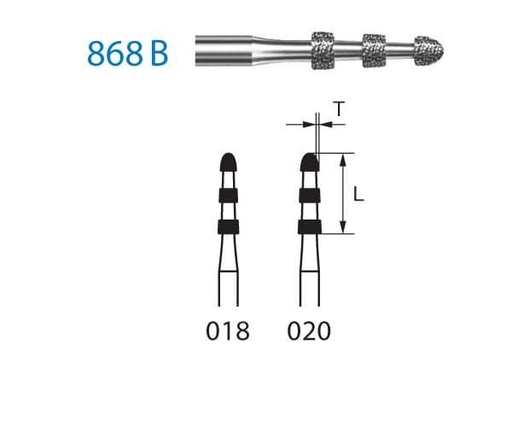[KO3878] 868B.314.020 KOMET DIAMANTE CLINICA 5 UD