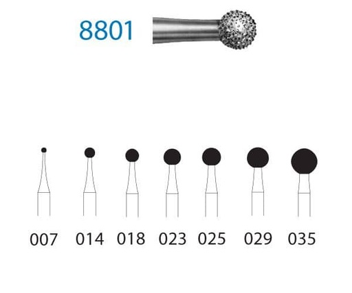 [KO3924] 8801.314.007 KOMET DIAMANTE CLINICA 5 UD