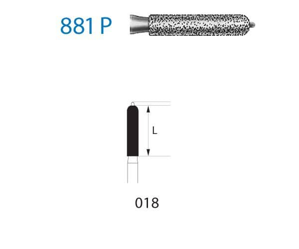 881P.314.018 KOMET DIAMANTE CLÍNICA C/GUÍA 5 UD