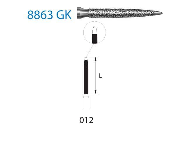 8863GK.314.012 KOMET DIAMANTE CLINICA 5 UD