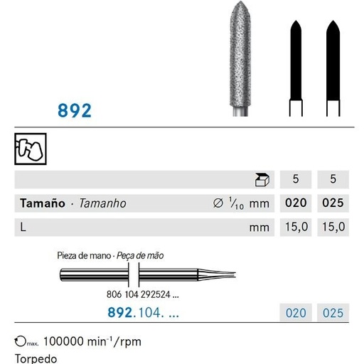 [KO4124] 892.104.020 KOMET DIAMANTE LAB 5 UD