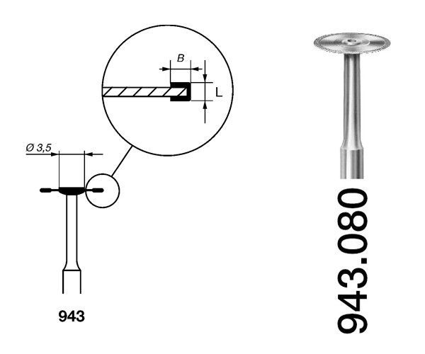 943.104.080 KOMET DISCO DIAMANTE LAB