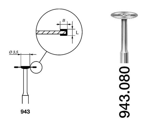 [KO4258] 943.104.080 KOMET DISCO DIAMANTE LAB