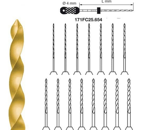 [KO4826] H141.105.010 KOMET CARBURO CLINICA CIRUGIA 5 UD