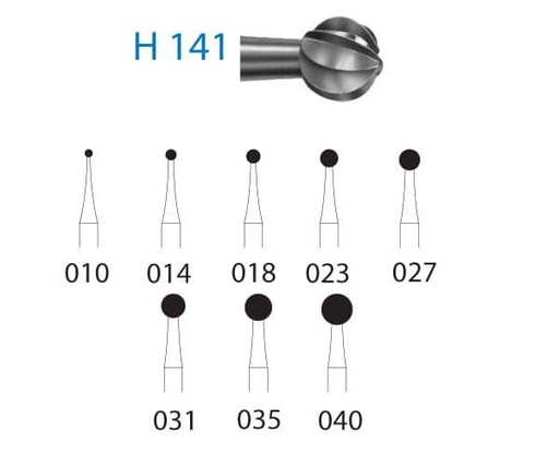 [KO4845] H141.206.018 KOMET CARBURO CLINICA CIRUGIA 5 UD