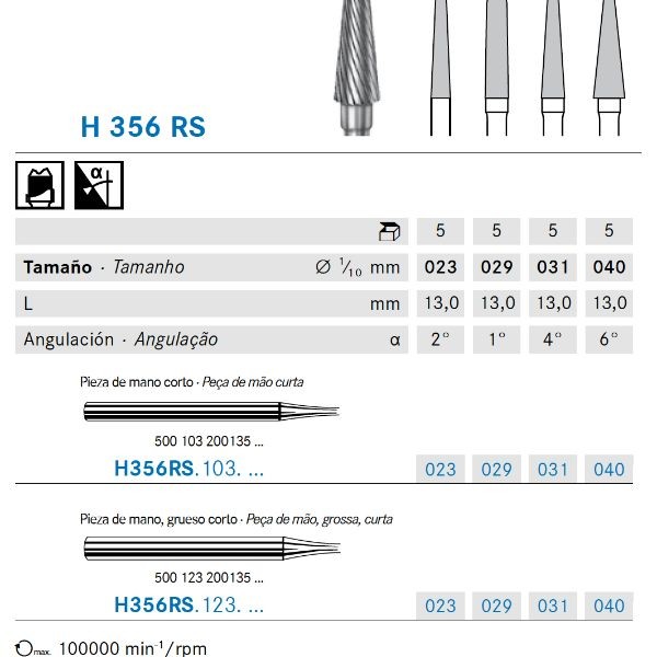 H356RS.103.031 KOMET CARBURO LAB FRESADO