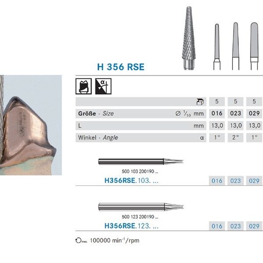 [KO5383] H356RSE.103.031 KOMET CARBURO LAB FRESADO