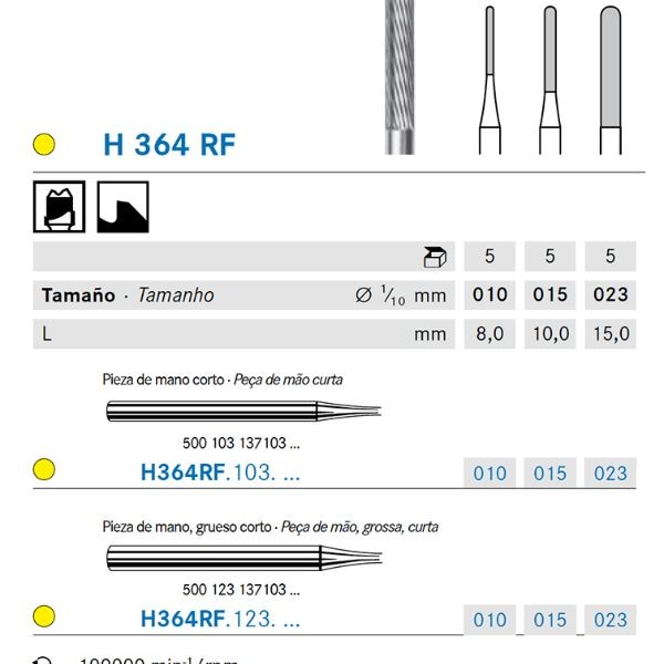 H364RF.103.023 KOMET CARBURO LAB FRESADO