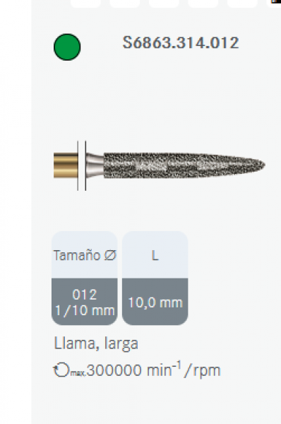 S6863.314.012 KOMET DIAMANTE CLINICA