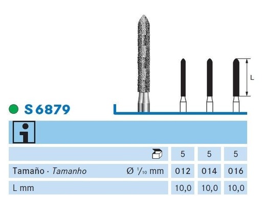 [KO5923] S6879.314.014 KOMET DIAMANTE CLINICA SERIE S 5 UD