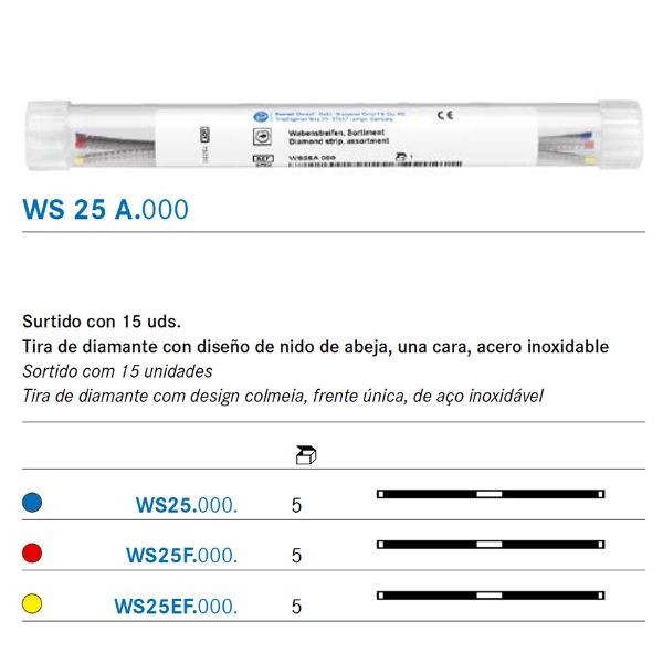 TIRAS PULIR KOMET WS25A.0.S KOMET DIAMANTE 15 UD