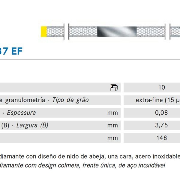 TIRAS PULIR KOMET WS37EF.0. KOMET DIAMANTE 10 UD