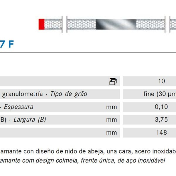 TIRAS PULIR KOMET WS37F.0. KOMET DIAMANTE 10 UD