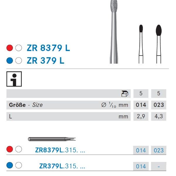 ZR379L.315.014 KOMET DIAMANTE LAB TURBINA 5 UD