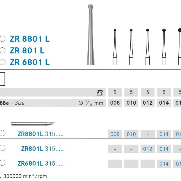 ZR6801L.315.018 KOMET DIAMANTE LAB TURBINA 5 UD