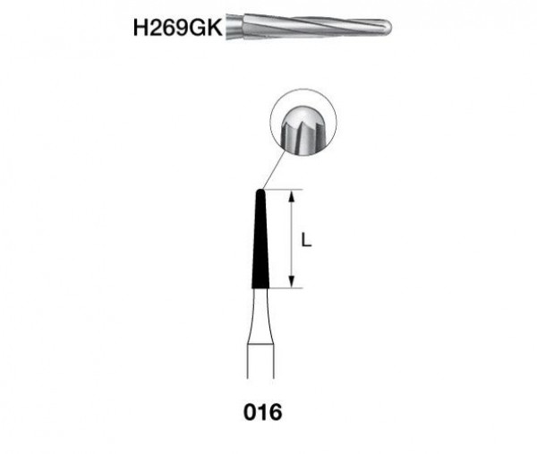 H269GK.314.016 KOMET CARBURO CLINICA ENDO 5 UD