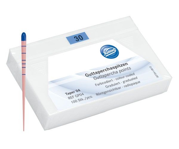 PUNTAS GUTAPERCHA KOMET GP04.000.030 100 UD