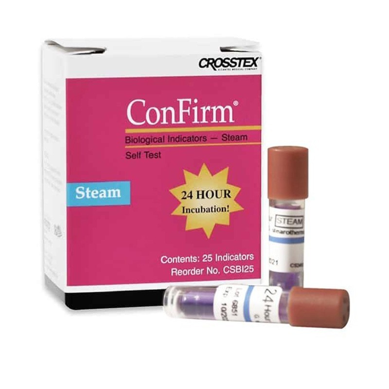 CONFIRM INDICADOR BIOLOGICO VAPOR 25ud.