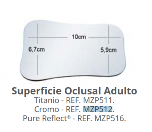 [PN0008] ESPEJO FOTOGRAFICO PRODONT oclusal adulto doble cara (Titanio)
