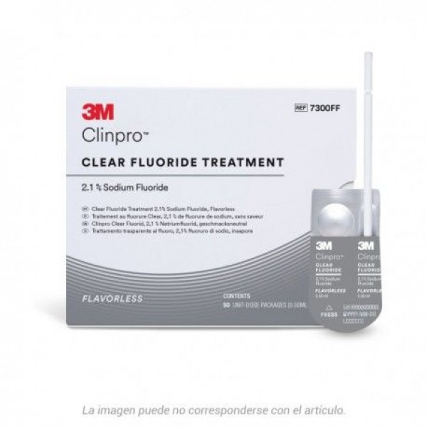 7300FF CLINPRO CLEAR TRATAMIENTO FLUOR 50X0,5ml. NEUTRO