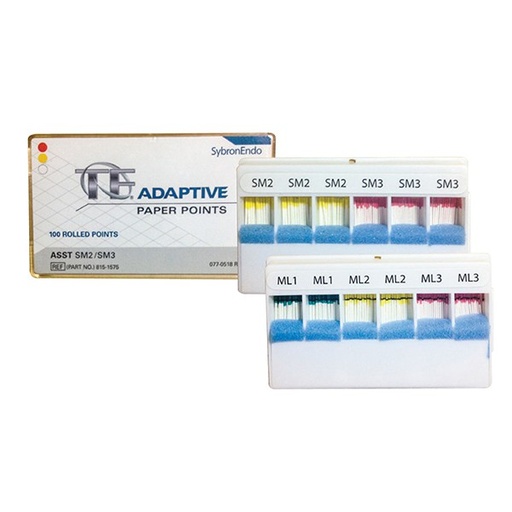 [KE1616] PUNTAS DE PAPEL TF ADAPTIVE 100uds. (SM2 Amarilla)