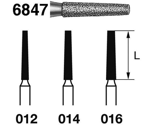 [KO3339] FRESA KOMET DIAMANTE CLINICA 5uds. 6847.314 (.014)