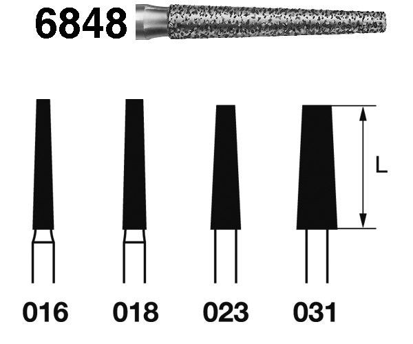 FRESA KOMET DIAMANTE CLINICA 5uds. 6848.314