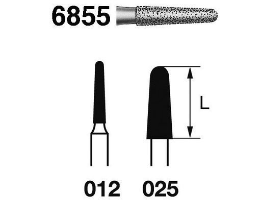 [KO3355] FRESA KOMET DIAMANTE CLINICA 5uds. 6855.314. (.012)
