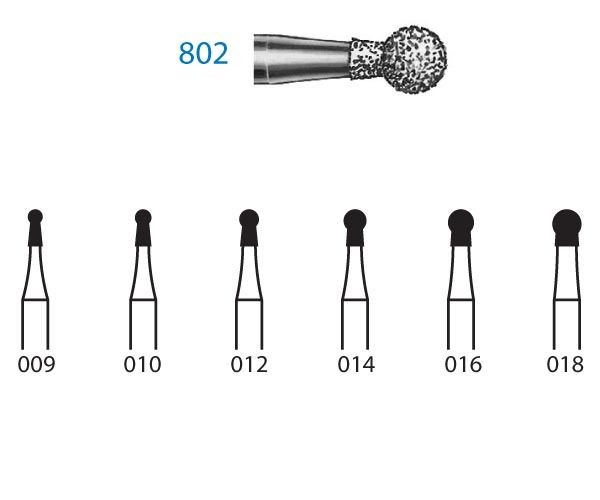 FRESA KOMET DIAMANTE CLINICA 5uds. 802.314