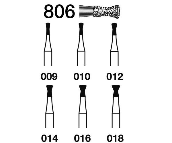 FRESA KOMET DIAMANTE CLINICA 5uds. 806.314