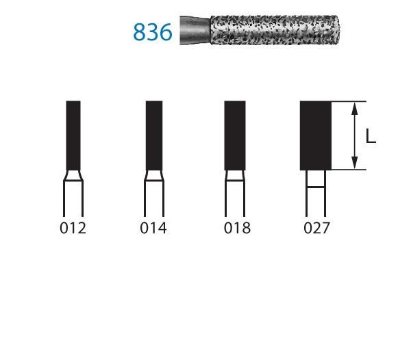 FRESA KOMET DIAMANTE CLINICA 5uds. 836.314