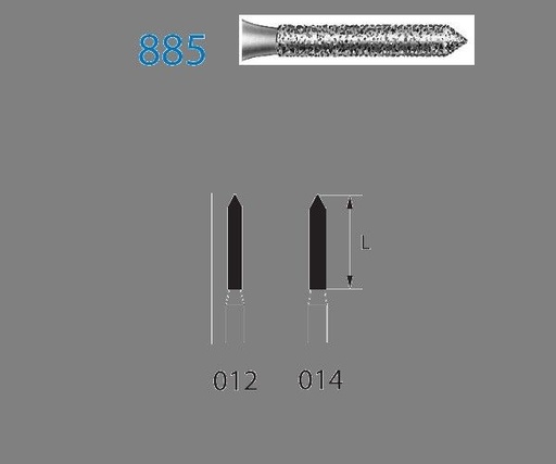 [KO4007] FRESA KOMET DIAMANTE CLINICA 5uds. 885.314 (.014)