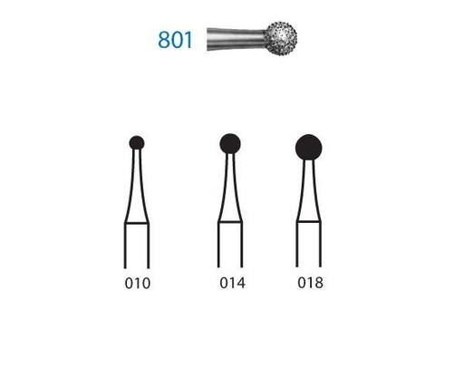 [KO3536] FRESA KOMET DIAMANTE CLINICA 5uds. 801.313 (.014)