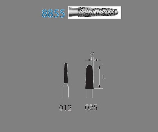 [KO4016] FRESA KOMET DIAMANTE CLINICA 5uds. 8855.314 (.012)