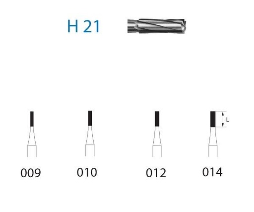 [KO5076] FRESA KOMET CARBURO CLINICA 5uds. H21L.314 (.014)