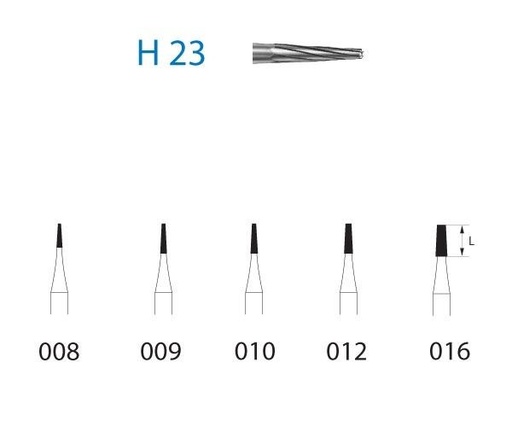 [KO5099] FRESA KOMET CARBURO CLINICA 5uds. H23.314 (.016)