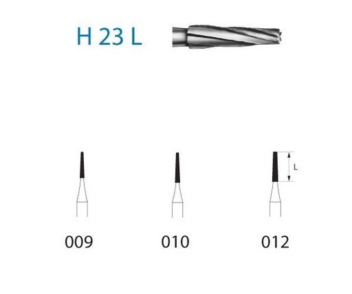 [KO5106] FRESA KOMET CARBURO CLINICA 5uds. H23L.314 (.012)